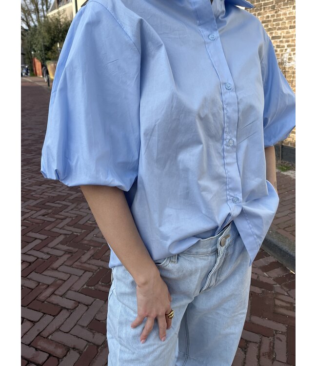 MITCH BLOUSE (BLEU AQUA)