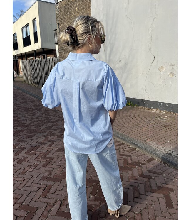 MITCH BLOUSE (BLEU AQUA)