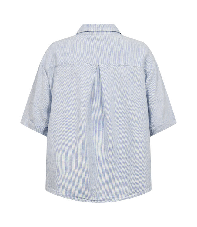 FREEQUENT BLOUSE (BLAUW COMBI)