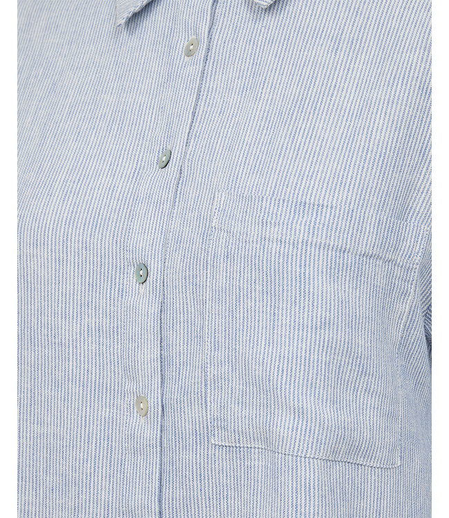 FREEQUENT BLOUSE (BLAUW COMBI)