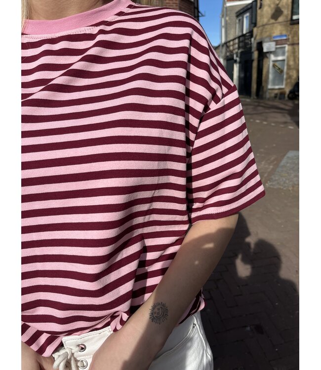 MITCH T-SHIRT (ROSE COMBI)