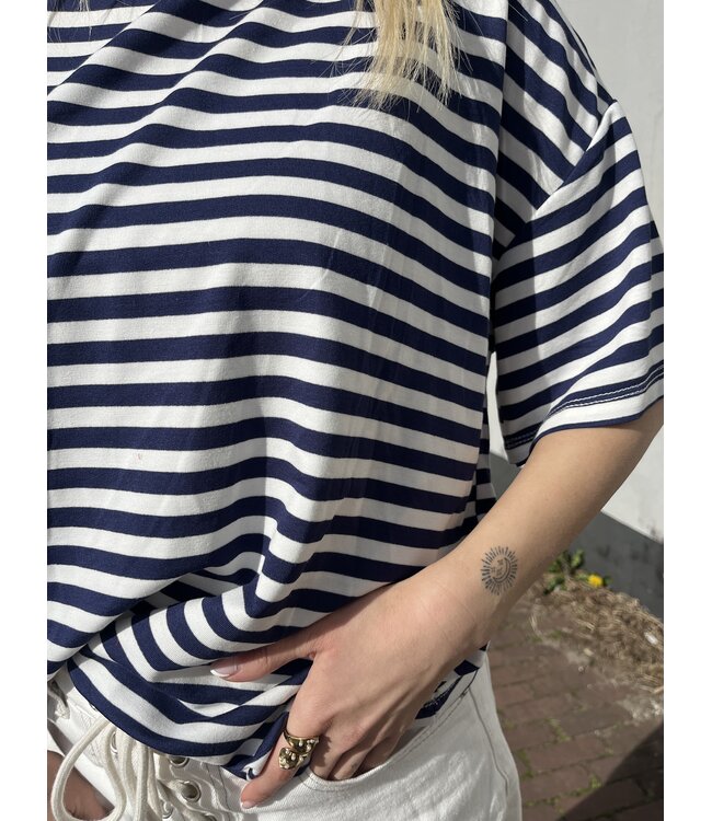 MITCH T-SHIRT (BLAUW COMBI)