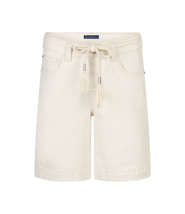 RED BUTTON SHORT (ECRU-OFF WHITE)