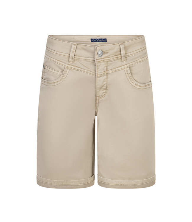 RED BUTTON SHORT (TAUPE)