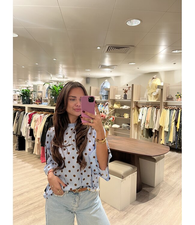 T-SHIRT (BLAUW COMBI)