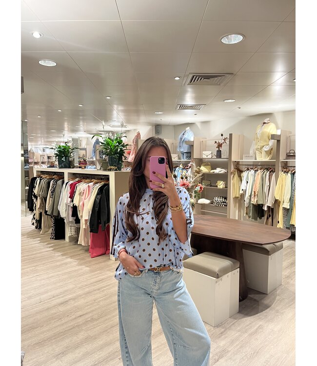 T-SHIRT (BLAUW COMBI)