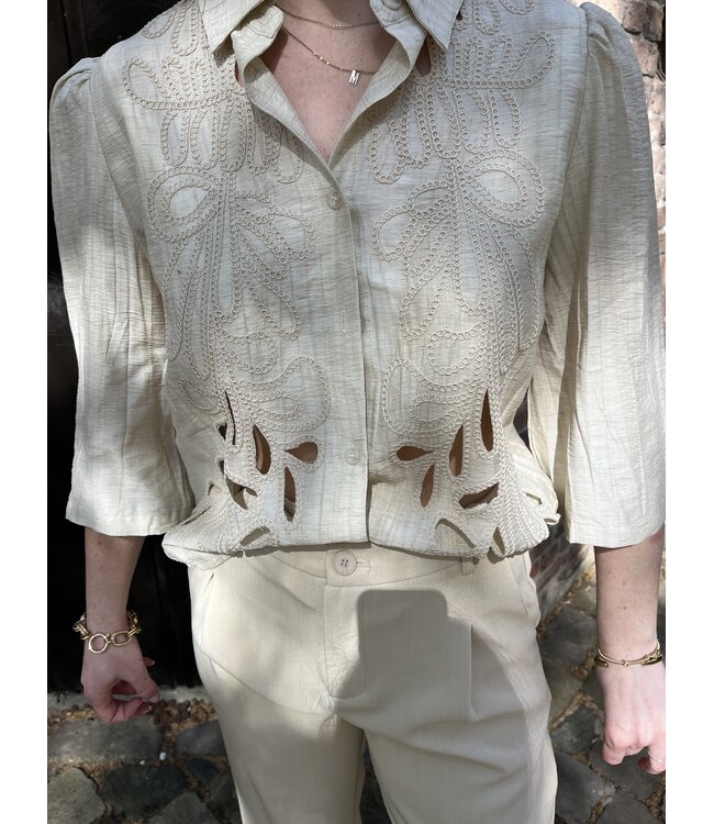 MITCH BLOUSE (BEIGE)