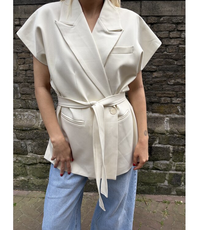 AMBIKA BLAZER (ECRU-OFF WHITE)