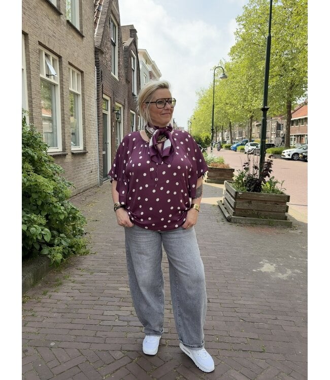 &CO WOMAN TOP (ROOD COMBI)