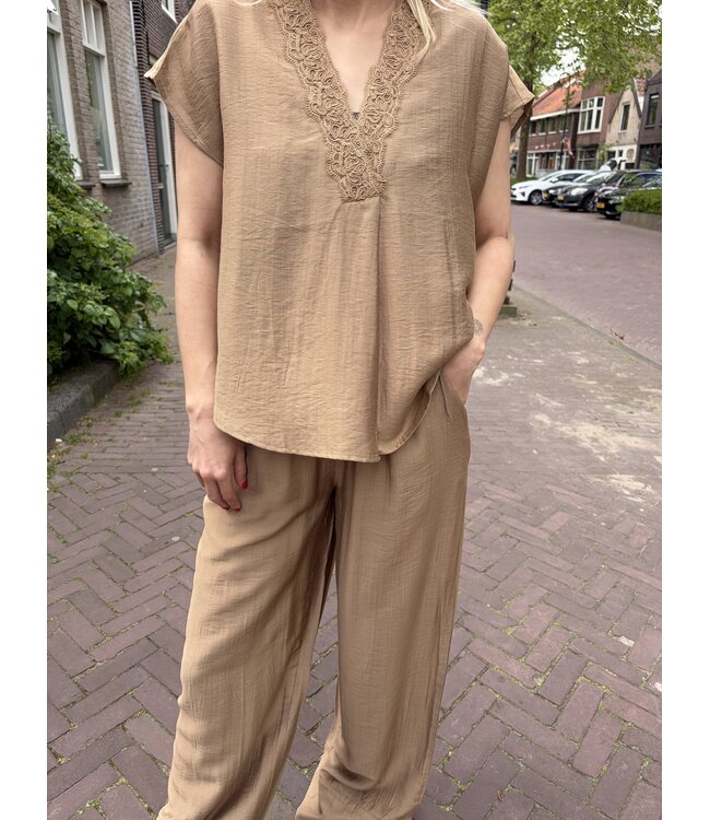 NUKUS TOP (CAMEL)