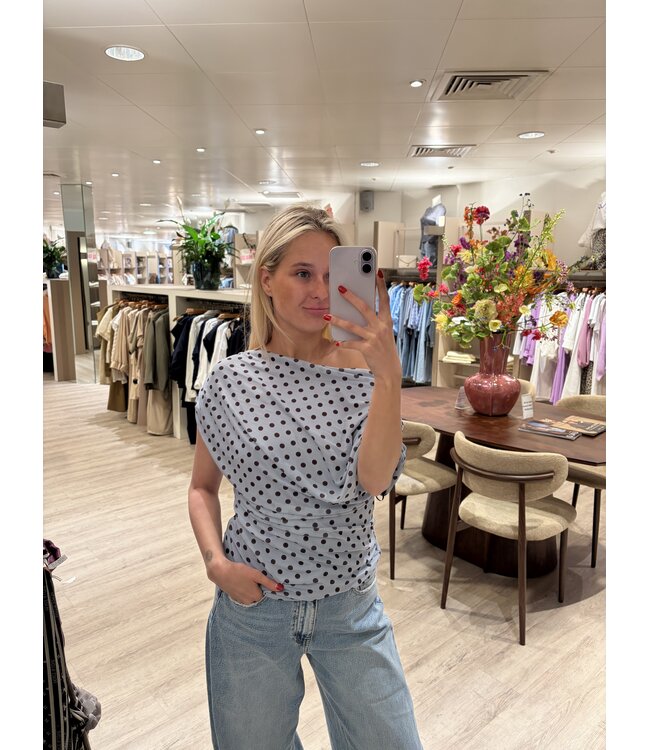 AMBIKA TOP (BLAUW COMBI)