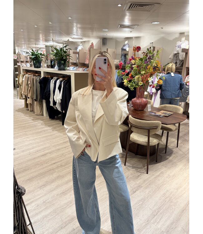 AMBIKA BLAZER (ECRU-OFF WHITE)