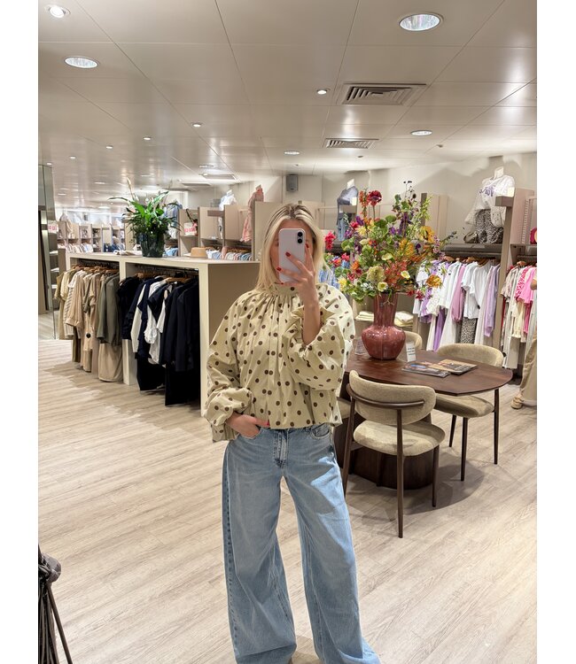 MITCH BLOUSE (BEIGE COMBI)
