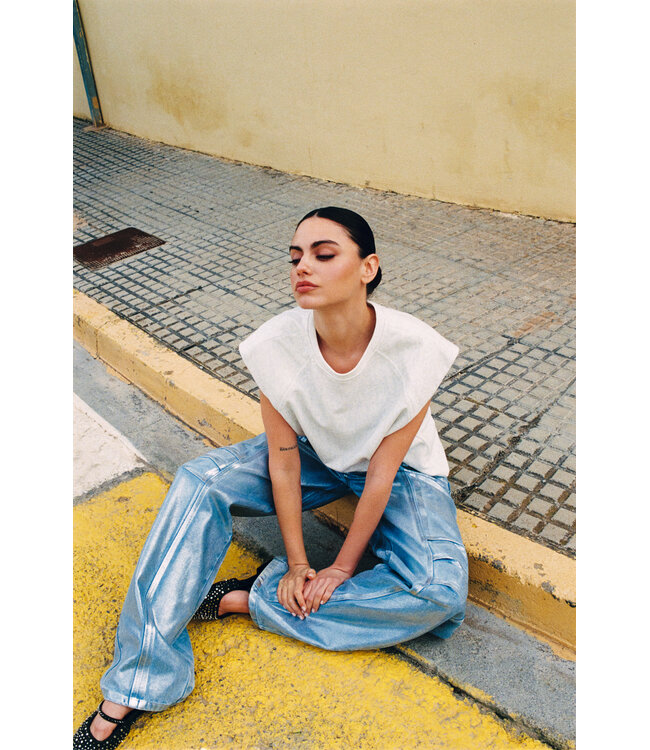 REFINED TOP (ECRU-OFF WHITE)