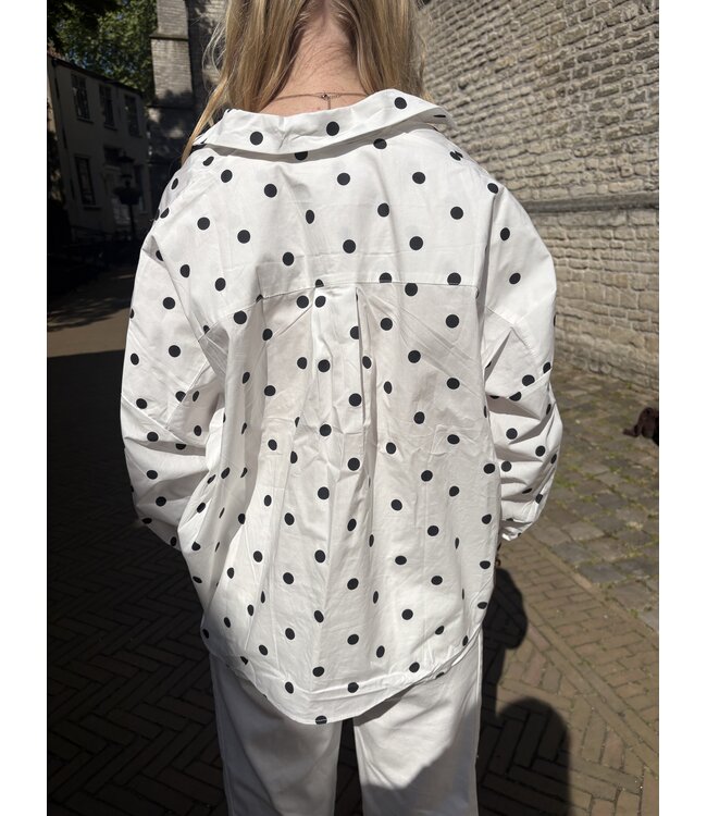 MITCH BLOUSE (WIT COMBI)