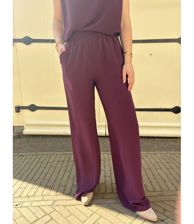 &CO WOMAN BROEK (PAARS)