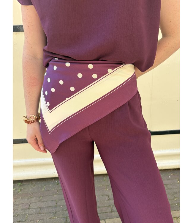&CO WOMAN BROEK (PAARS)