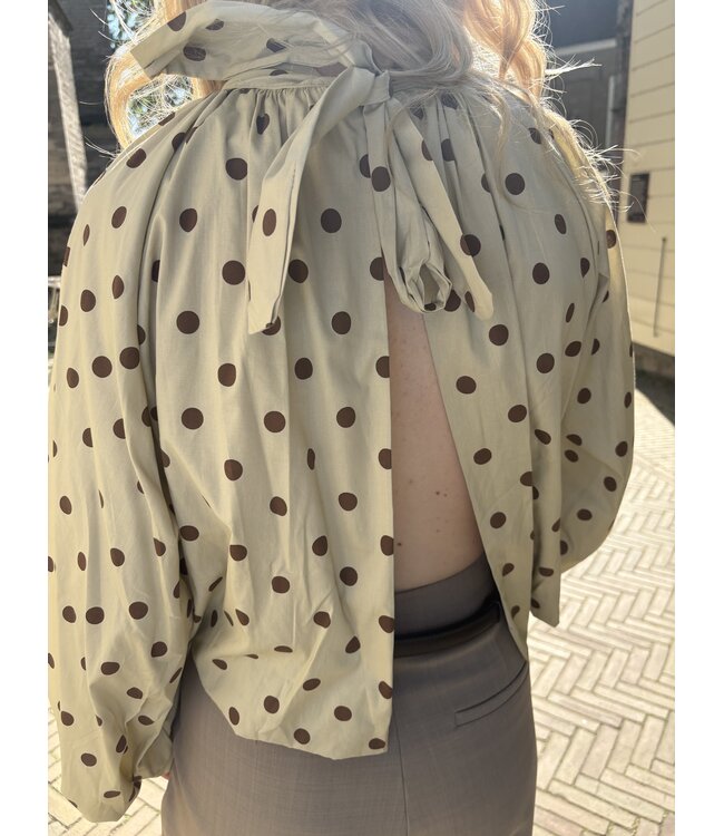 MITCH BLOUSE (BEIGE COMBI)