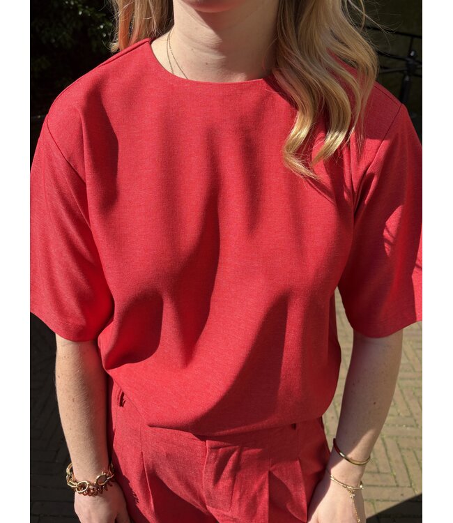REFINED T-SHIRT (ROOD)