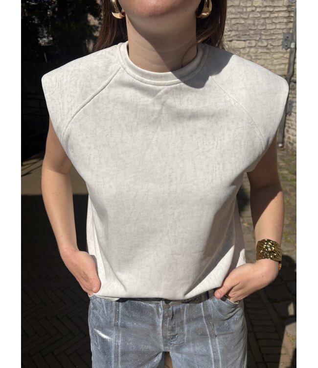 REFINED TOP (ECRU-OFF WHITE)