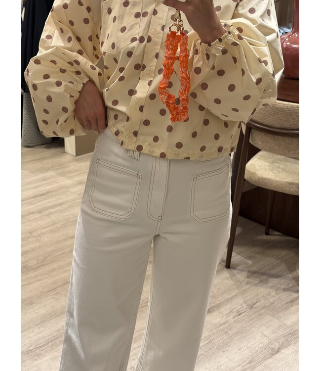 MITCH BROEK (ECRU-OFF WHITE)