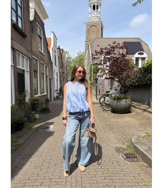 MITCH TOP (BLAUW)