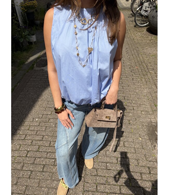 MITCH TOP (BLAUW)