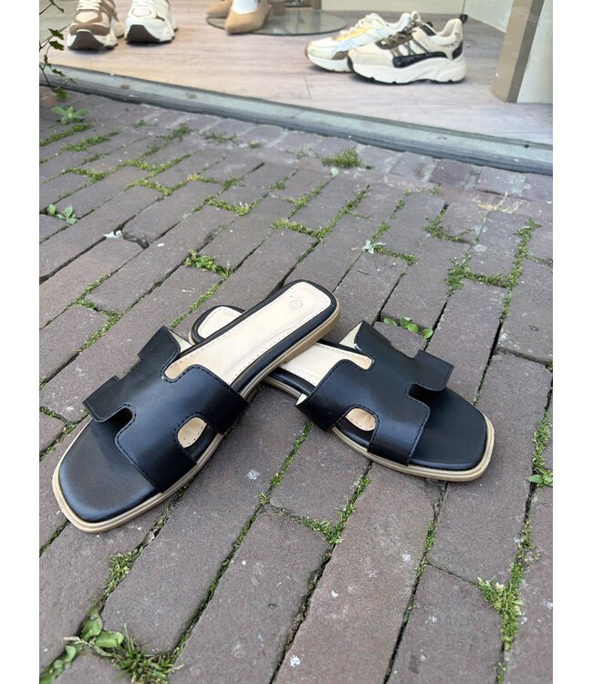 MITCH SLIPPERS (ZWART)