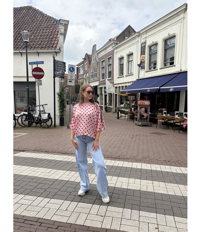 TURQUOISE T-SHIRT (ROSE COMBI)