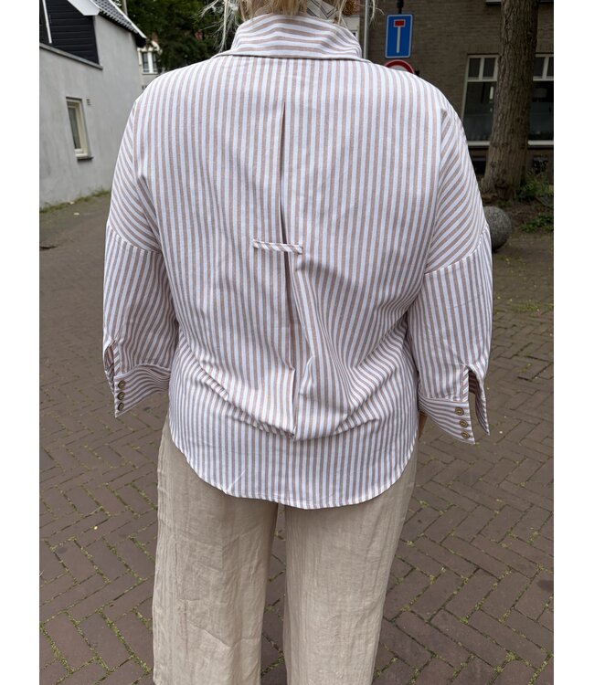 MITCH BLOUSE (BEIGE COMBI)