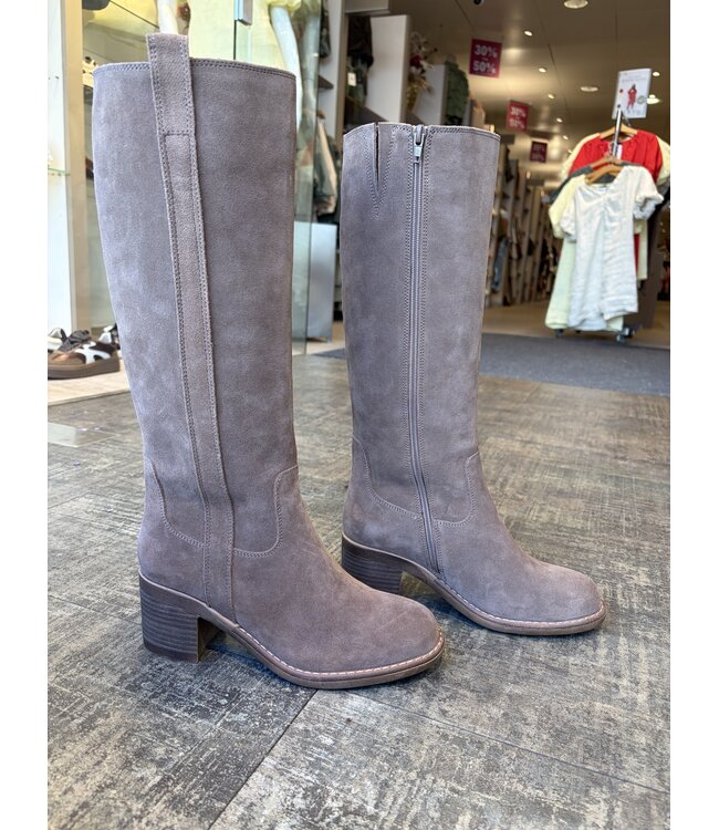 POELMAN LAARS KNIE HOOG HAK (TAUPE)