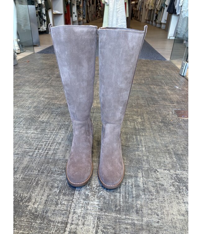 POELMAN LAARS KNIE HOOG HAK (TAUPE)