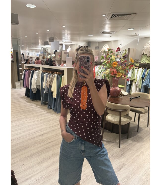 MITCH TOP (ROOD COMBI)