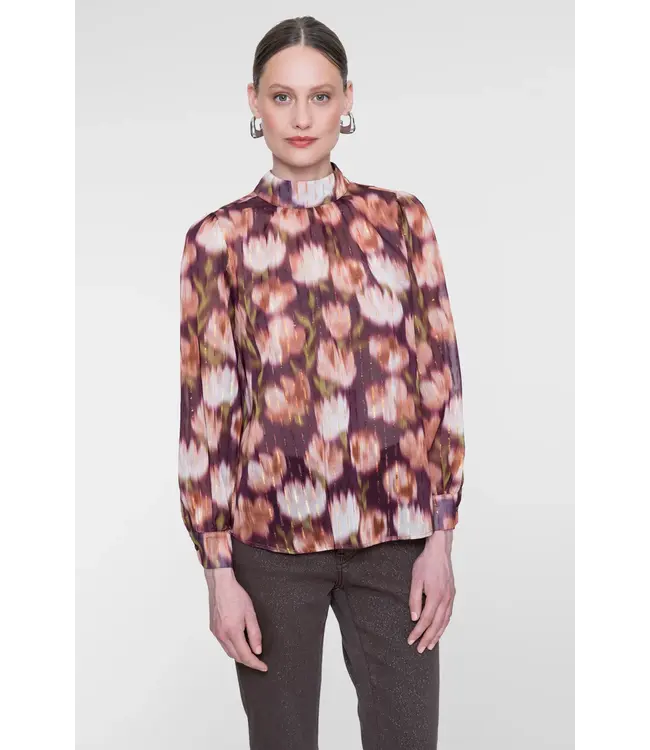 GEISHA BLOUSE (PAARS COMBI)
