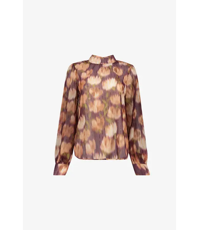 GEISHA BLOUSE (PAARS COMBI)
