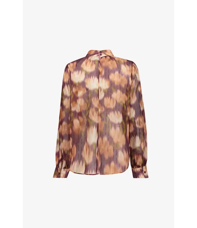 GEISHA BLOUSE (PAARS COMBI)