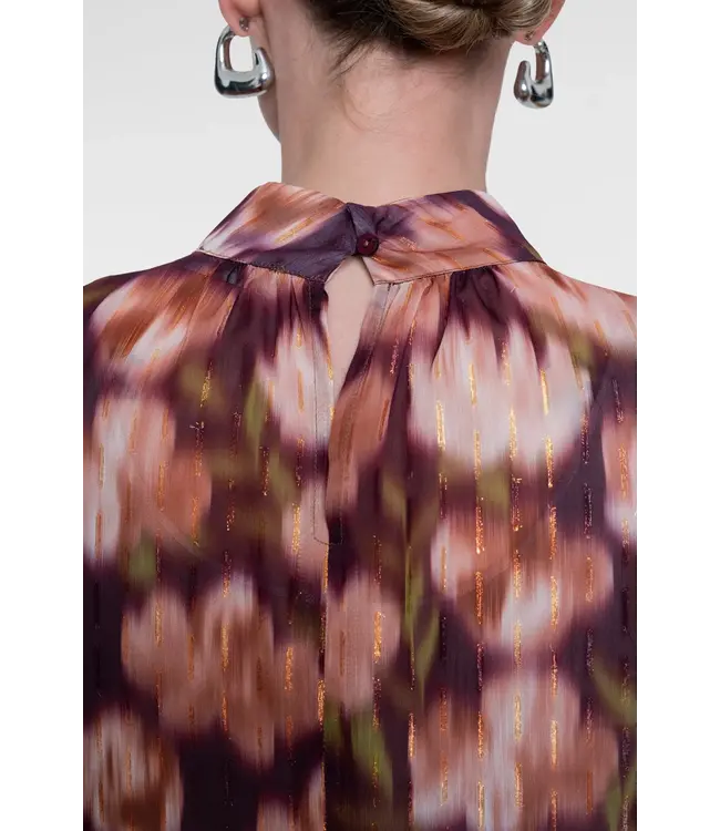 GEISHA BLOUSE (PAARS COMBI)