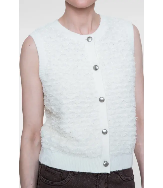 GEISHA GILET (ECRU-OFF WHITE)