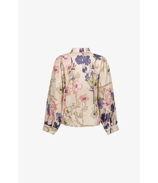 GEISHA BLOUSE (BEIGE COMBI)