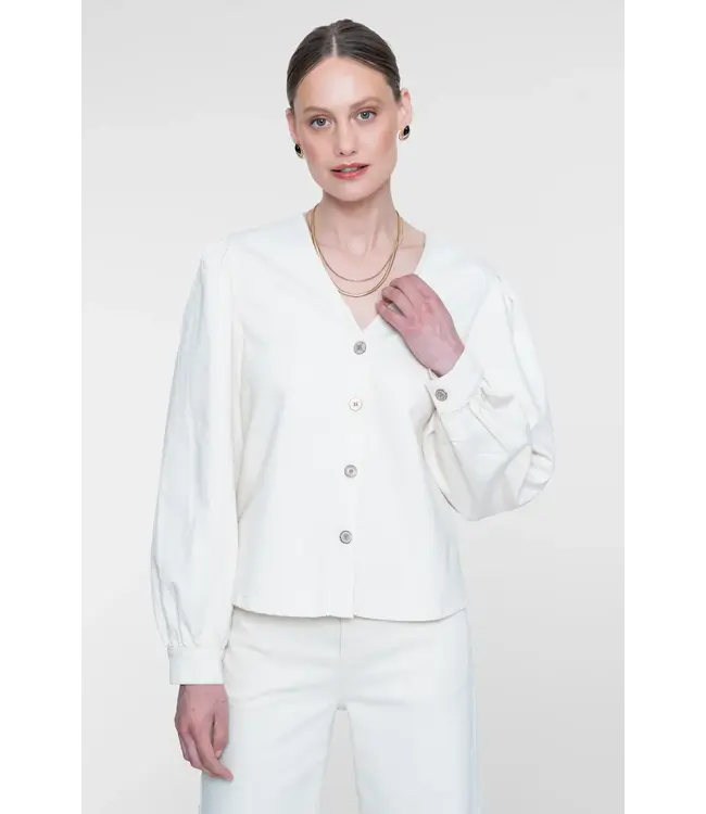 GEISHA BLOUSE (ECRU-OFF WHITE)