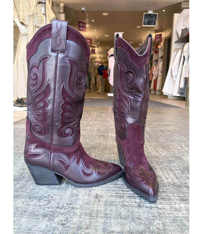 MITCH COWBOY BOOTS (BORDEAUX)