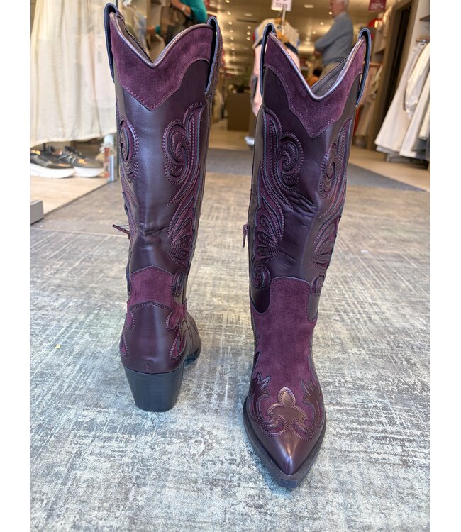 MITCH COWBOY BOOTS (BORDEAUX)
