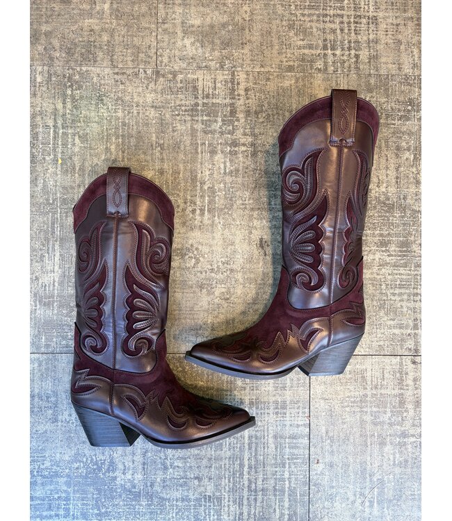 MITCH COWBOY BOOTS (BORDEAUX)