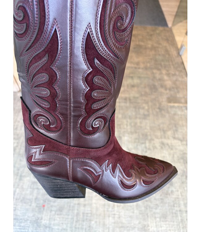 MITCH COWBOY BOOTS (BORDEAUX)