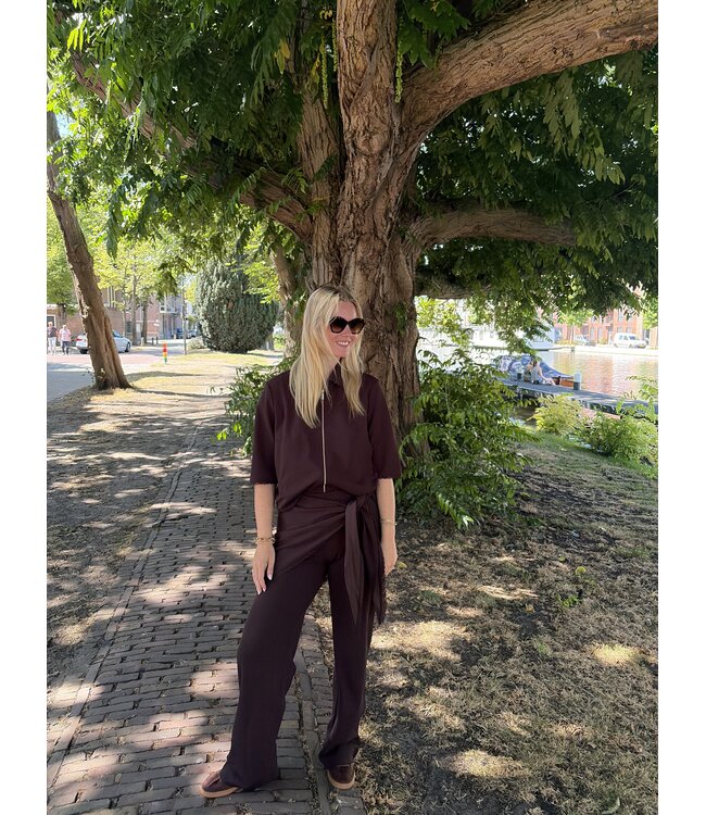 &CO WOMAN BROEK (BRUIN)