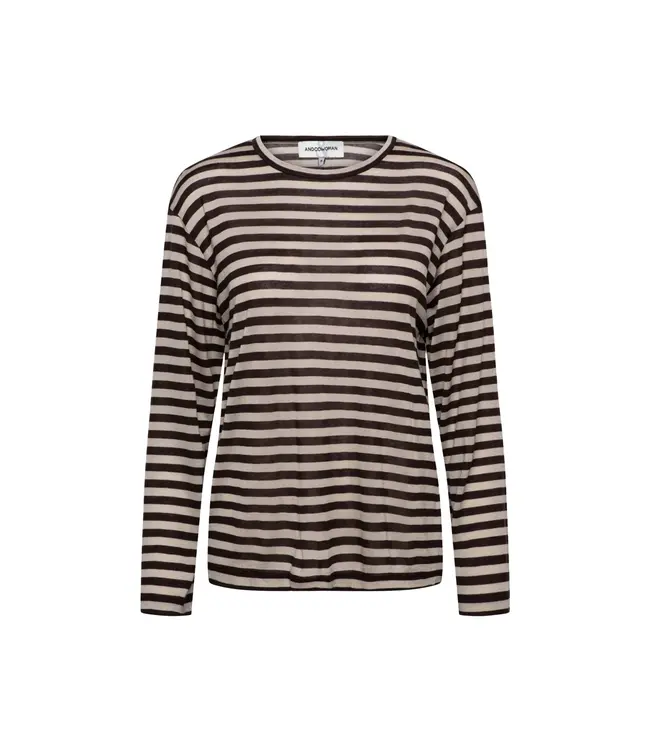 &CO WOMAN T-SHIRT (BRUIN COMBI)