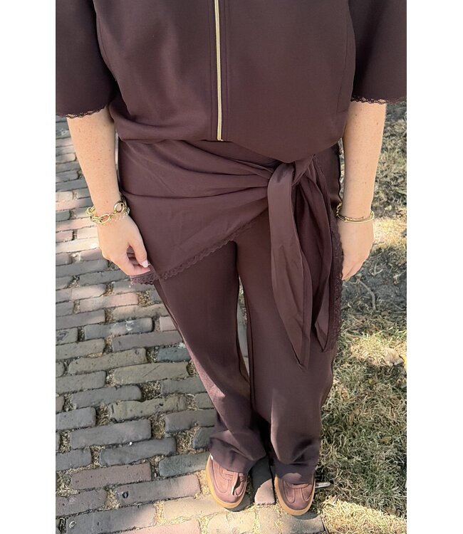 &CO WOMAN BROEK (BRUIN)