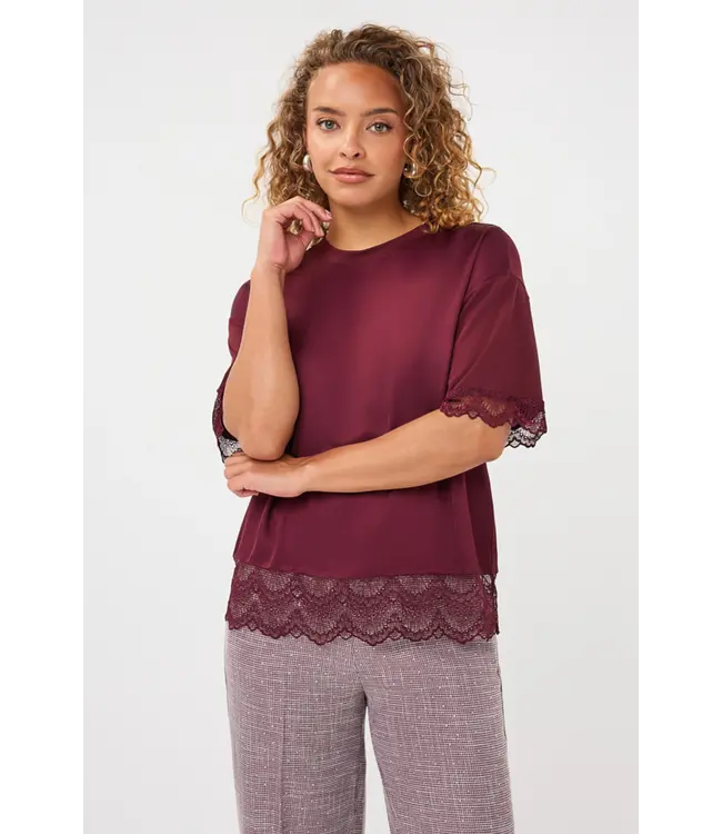 ESQUALO T-SHIRT (BORDEAUX)