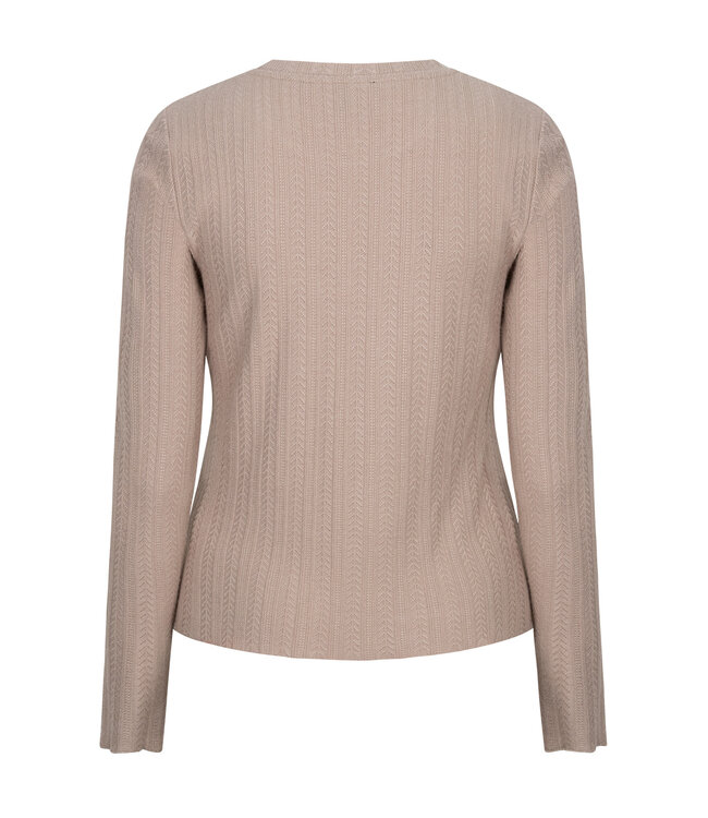 RED BUTTON TRUI (TAUPE)