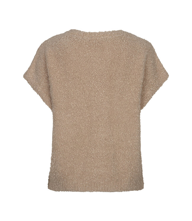 RED BUTTON VESTEN (BEIGE)
